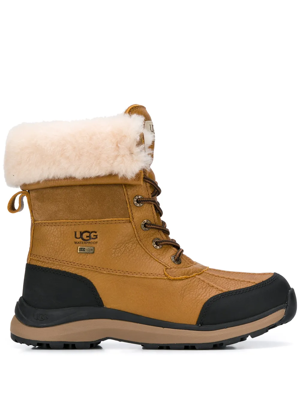 Women UGG Shearling Lined Lace-up Boots 1 Women UGG Shearling Lined Lace-up Boots