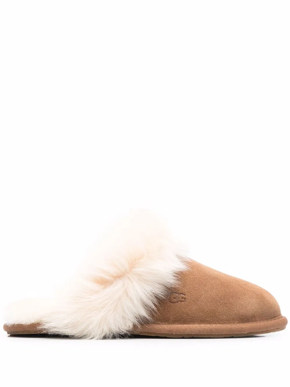 Women UGG Scuff Sis Fur-trimmed Slippers 1 Women UGG Scuff Sis Fur-trimmed Slippers
