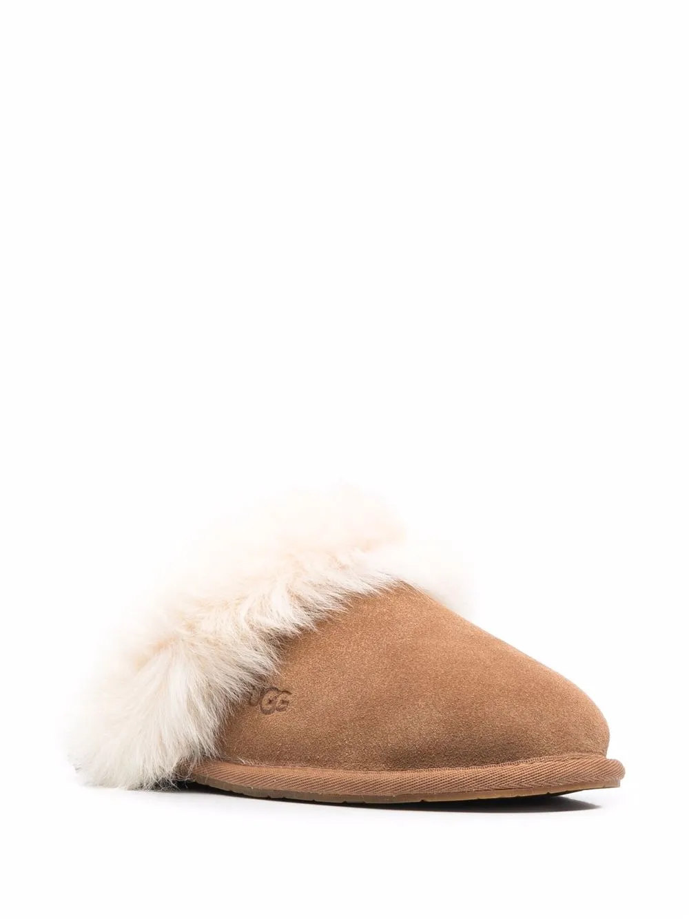 Women UGG Scuff Sis Fur-trimmed Slippers 2 Women UGG Scuff Sis Fur-trimmed Slippers - Image 2