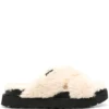 Women UGG Fuzz Sugar Cross Slides