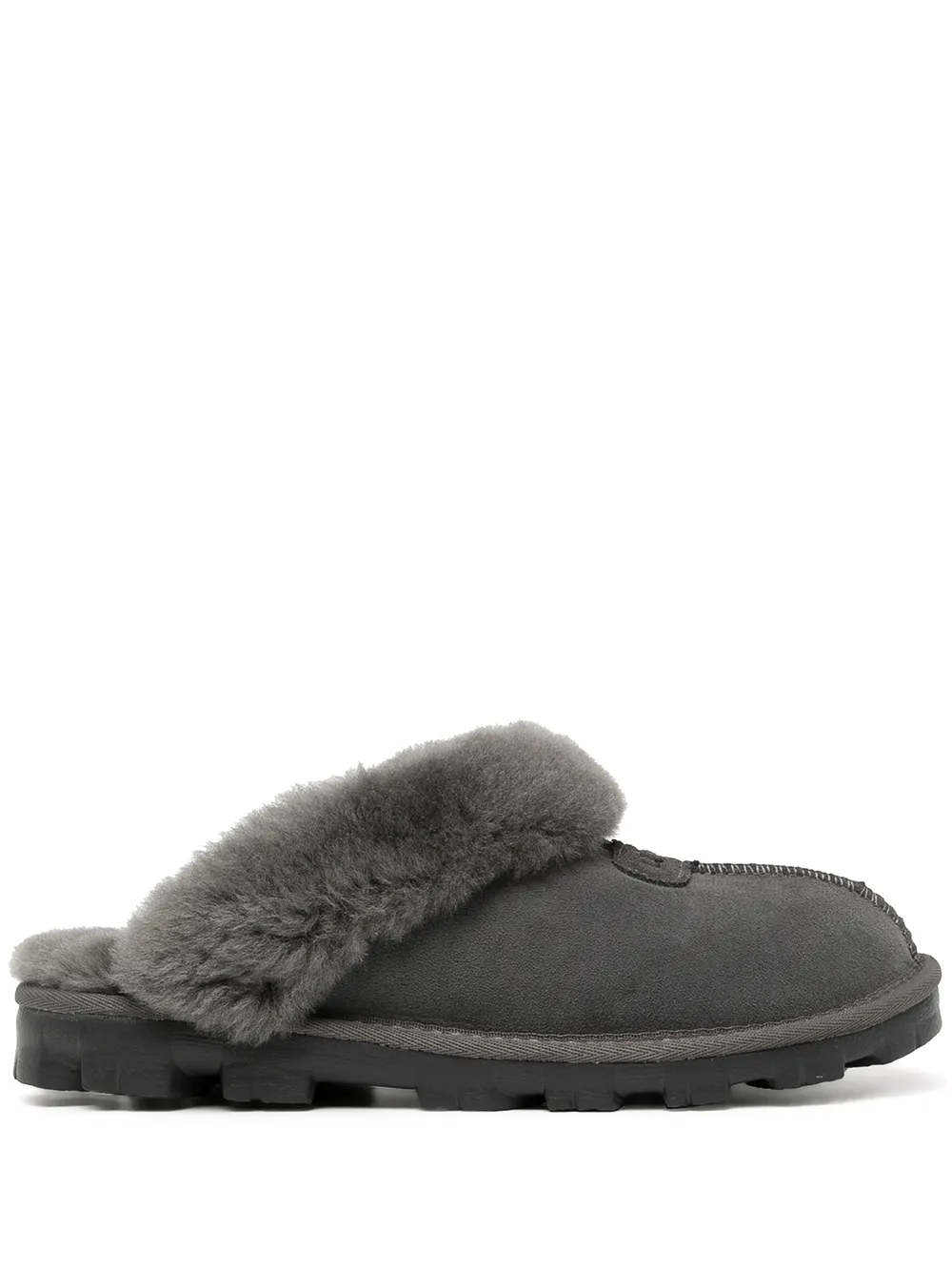 Women UGG Coquette Fur-trimmed Slippers 1 Women UGG Coquette Fur-trimmed Slippers