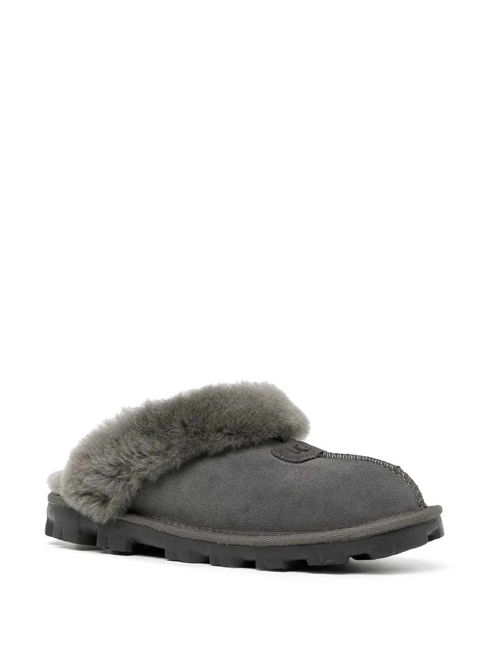Women UGG Coquette Fur-trimmed Slippers 2 Women UGG Coquette Fur-trimmed Slippers - Image 2