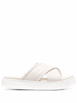 Women UGG Cross-strap Leather Sandals