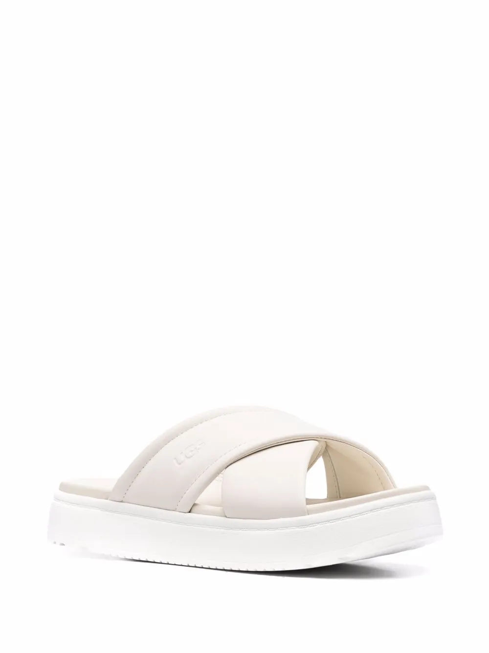 Women UGG Cross-strap Leather Sandals 2 Women UGG Cross-strap Leather Sandals - Image 2