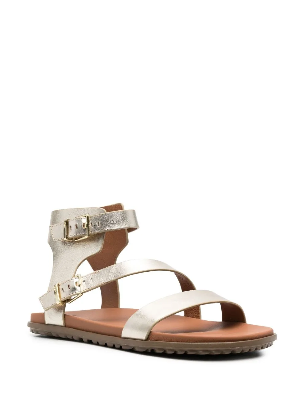 Women UGG Metallic-finish Open-toe Sandals 2 Women UGG Metallic-finish Open-toe Sandals - Image 2