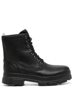 Men UGG Lace-up Leather Ankle Boots