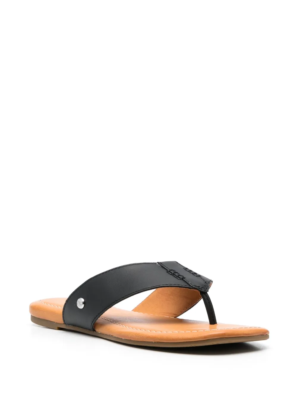 Women UGG Carey Leather Flip Flops 2 Women UGG Carey Leather Flip Flops - Image 2
