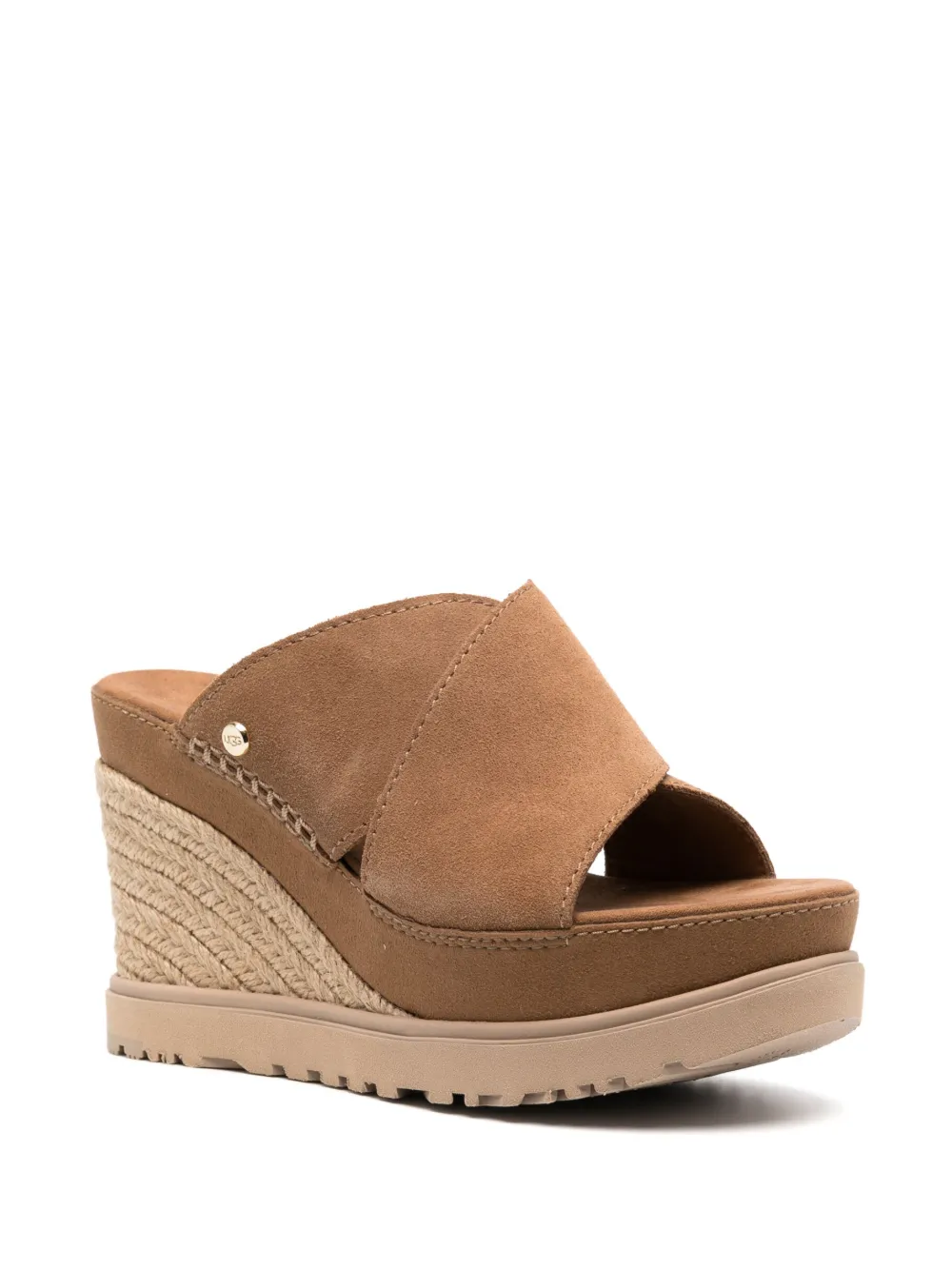 Women UGG Braided Wedge-heel Sandals 2 Women UGG Braided Wedge-heel Sandals - Image 2