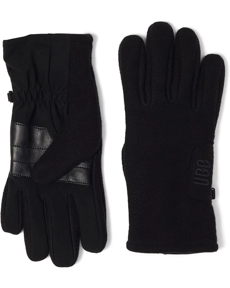 UGG Fleece Gloves With Conductive Tech Leather Palm 1 UGG Fleece Gloves With Conductive Tech Leather Palm