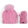 UGG Kids Knit Hat With Faux Fur Pom And Knit Mittens Set (Toddler/Little Kids)