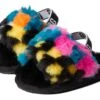 UGG Kids Fluff Yeah Slide Checks (Infant/Toddler)