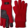 UGG Knit Gloves With Conductive Tech Leather Palm Patch