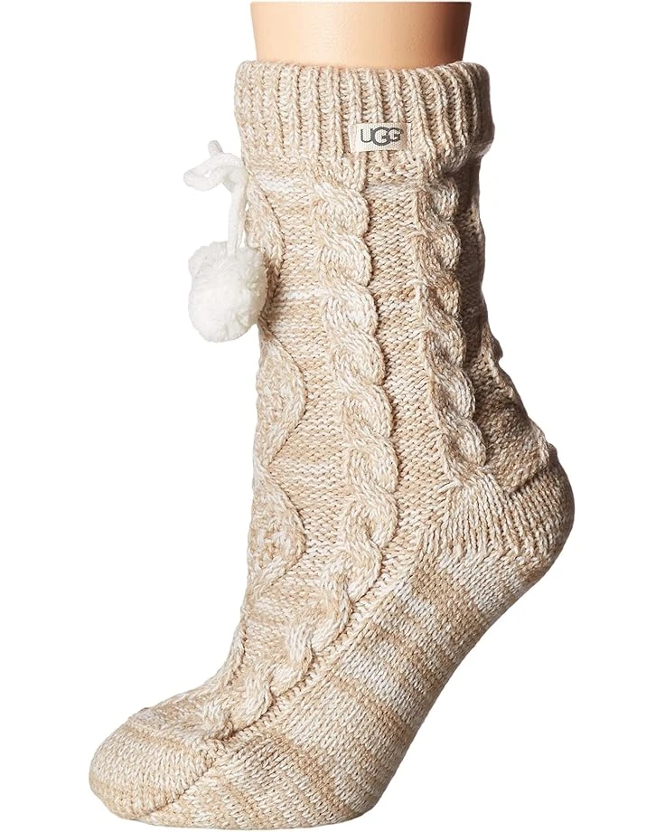 UGG Pom Pom Fleece Lined Crew Sock 1 UGG Pom Pom Fleece Lined Crew Sock