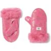 UGG Kids Water Resistant Sheepskin Love Print Mittens (Toddler/Little Kids)